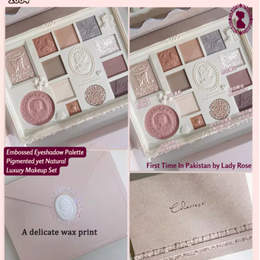 Cosmetic Disc Colorrose Embossed Eye Shadow Palette - Image 3